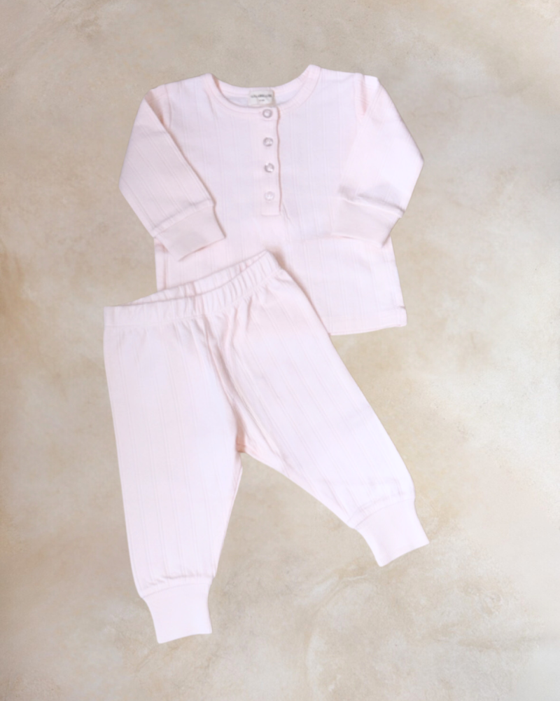 Iris Pink Pointelle Set
