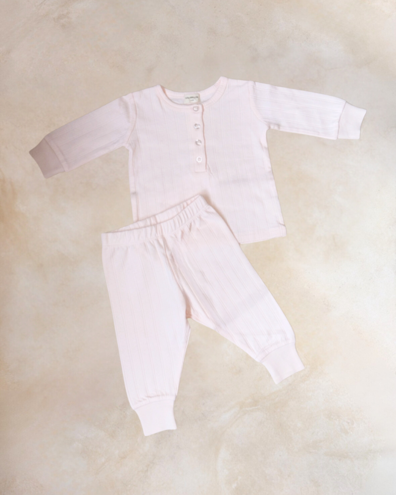 Iris Pink Pointelle Set