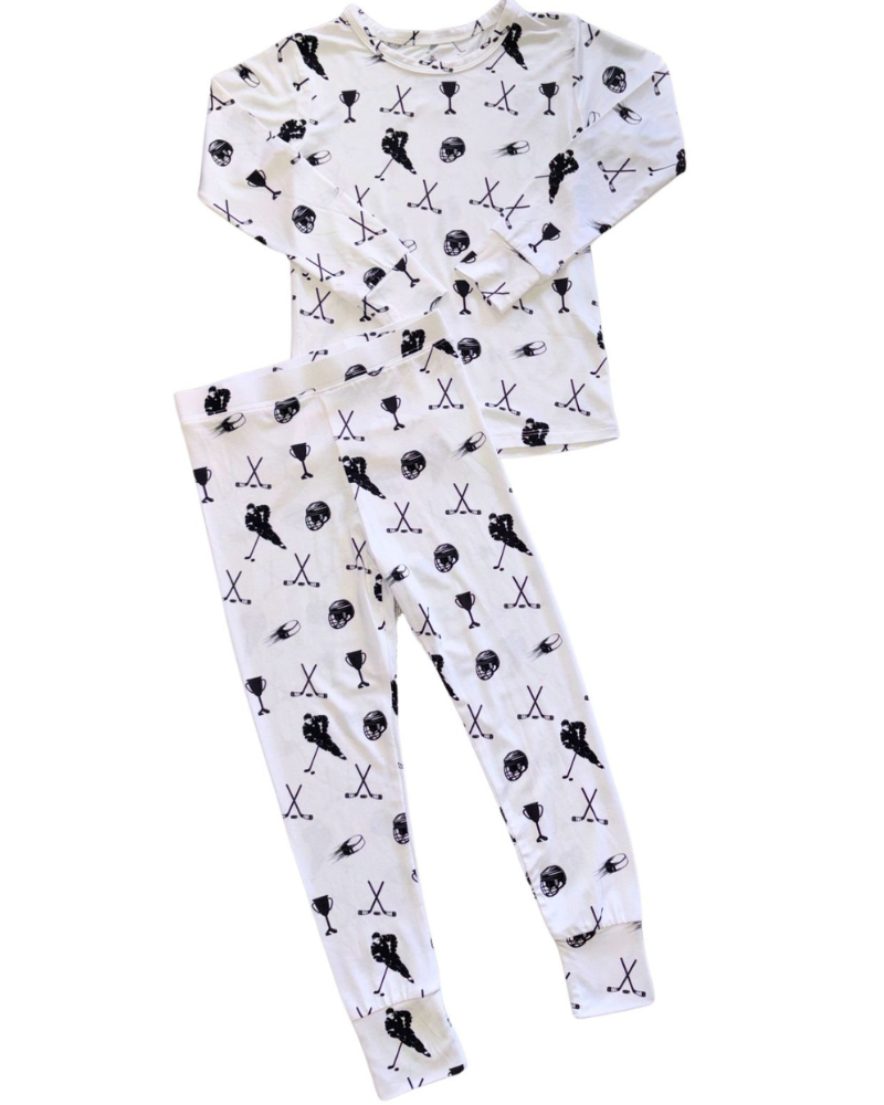 Boys Long Sleeve Pajama Set Hocky