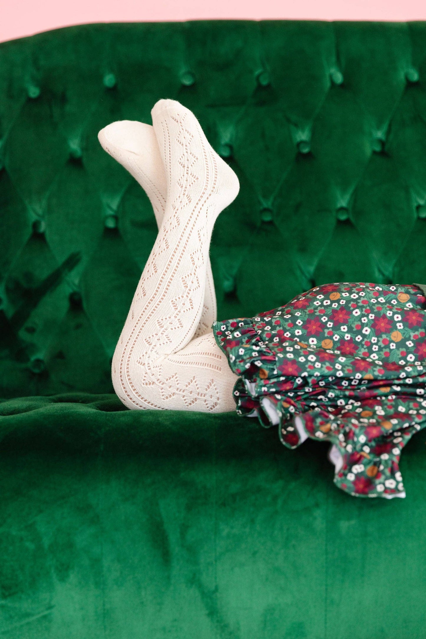 Fancy Knit Tights (Vanilla)