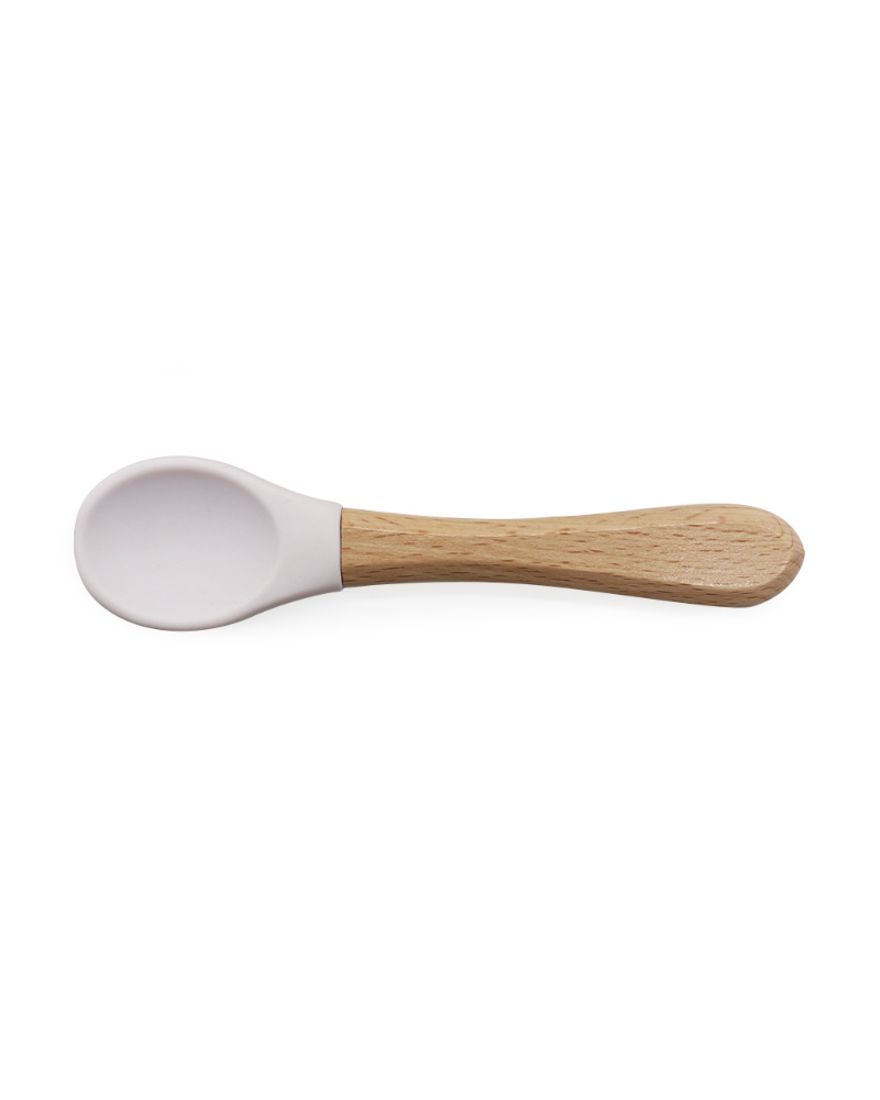 Silicone / Wooden End Spoon and Fork