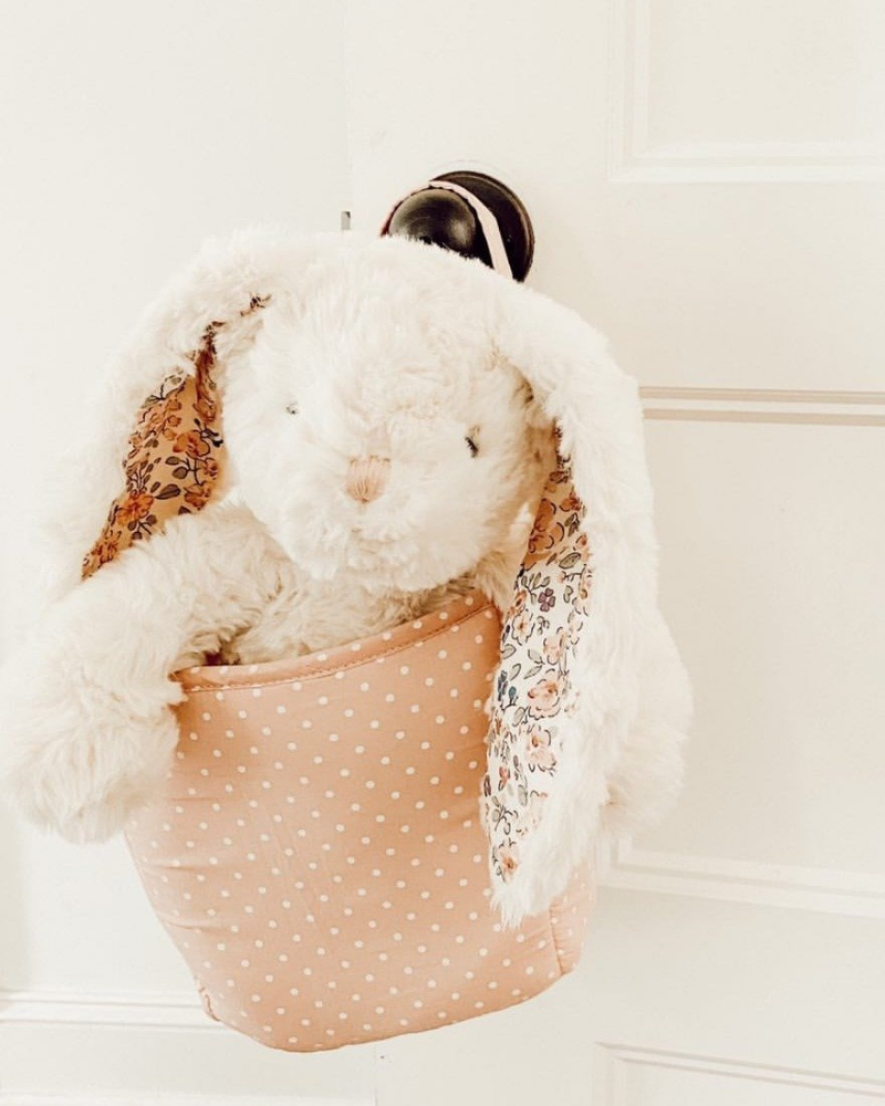 Faith Cream Floral Plush Bunny