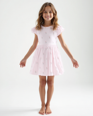 Ruffled Sleeveless Twirl Dress