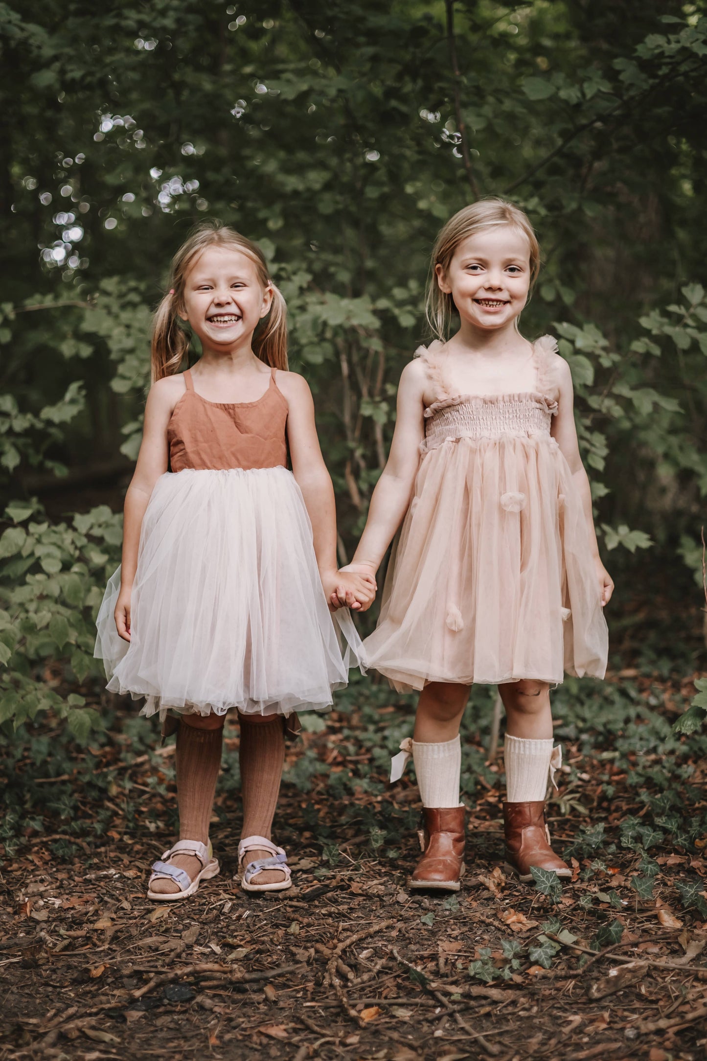 Organic Linen Tulle Dress