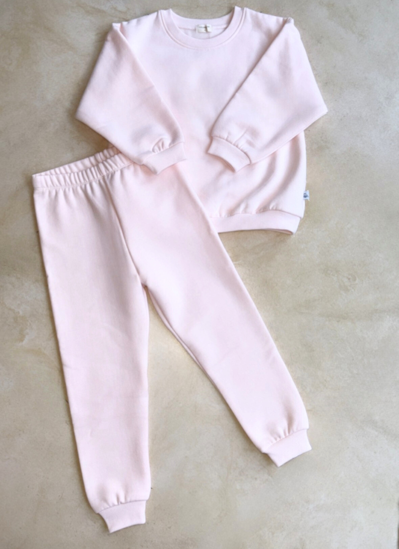 Cloud Sweatset Pastel Pink