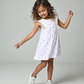 Ruffled sleeveless cotton dress