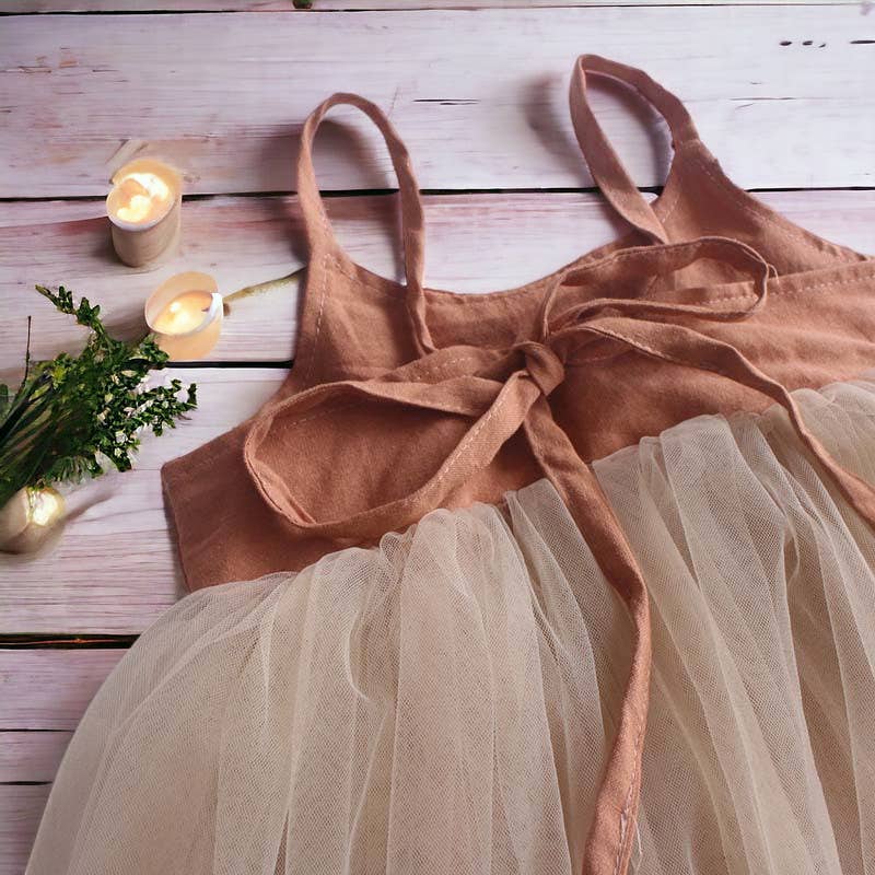 Organic Linen Tulle Dress