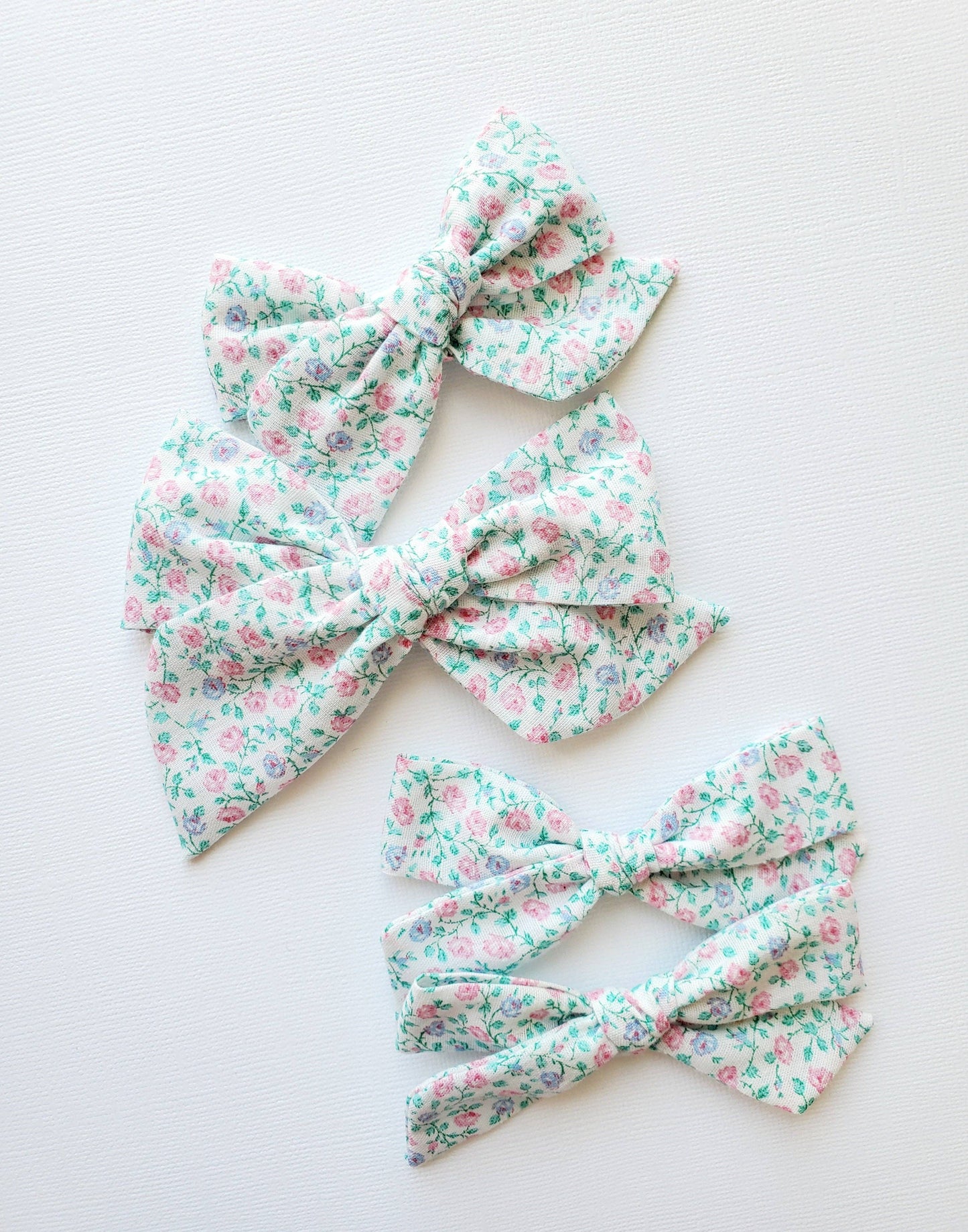 Josie Hair Bow Vintage Floral Spring