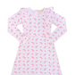 Ruffled long sleeve dress