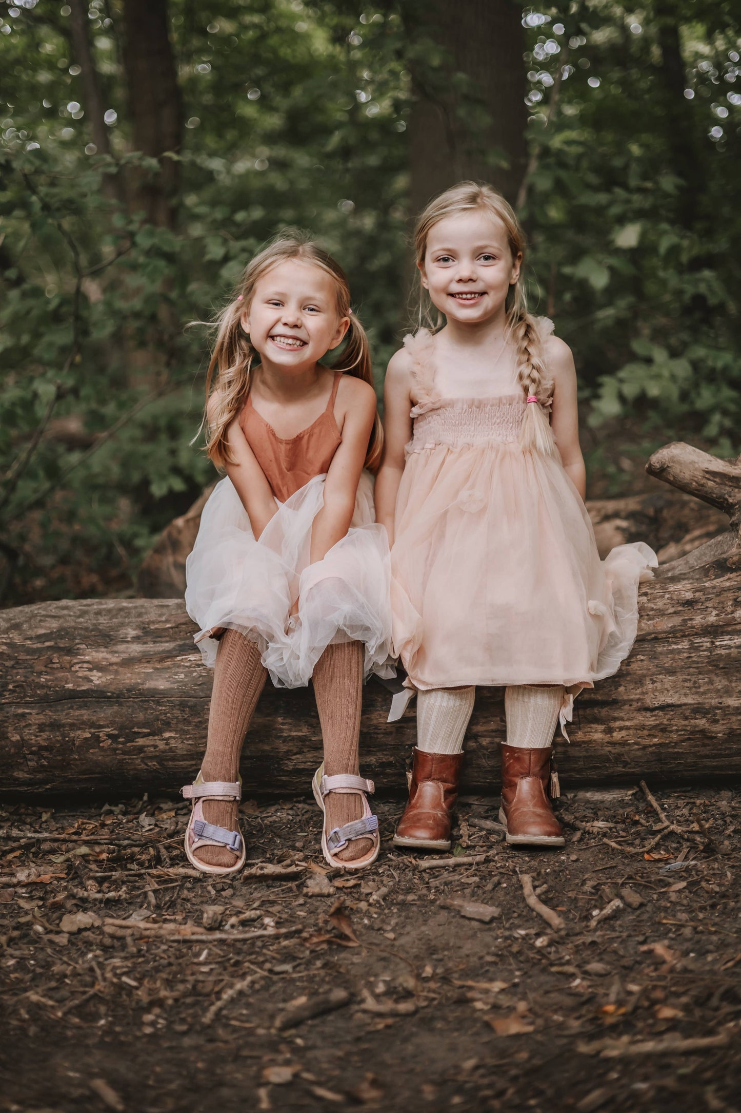 Organic Linen Tulle Dress