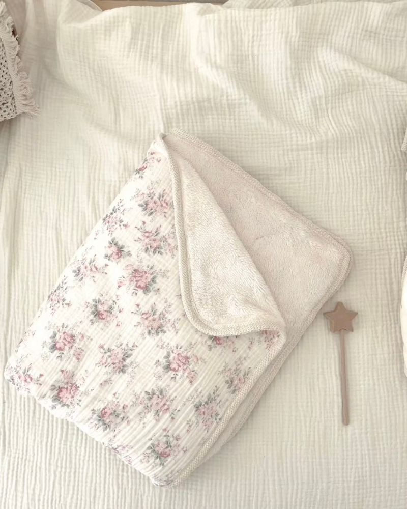 Vintage Plush Muslin Blanket