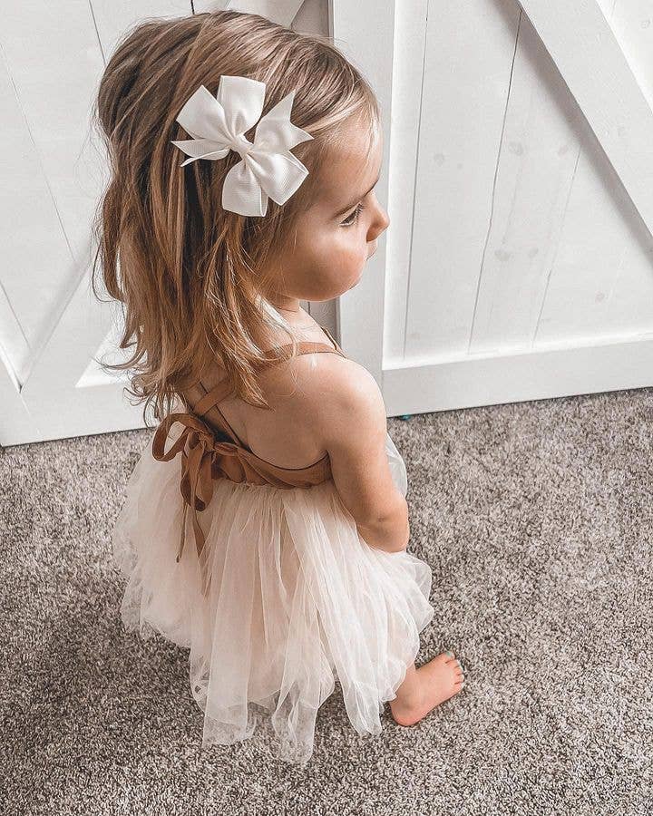 Organic Linen Tulle Dress