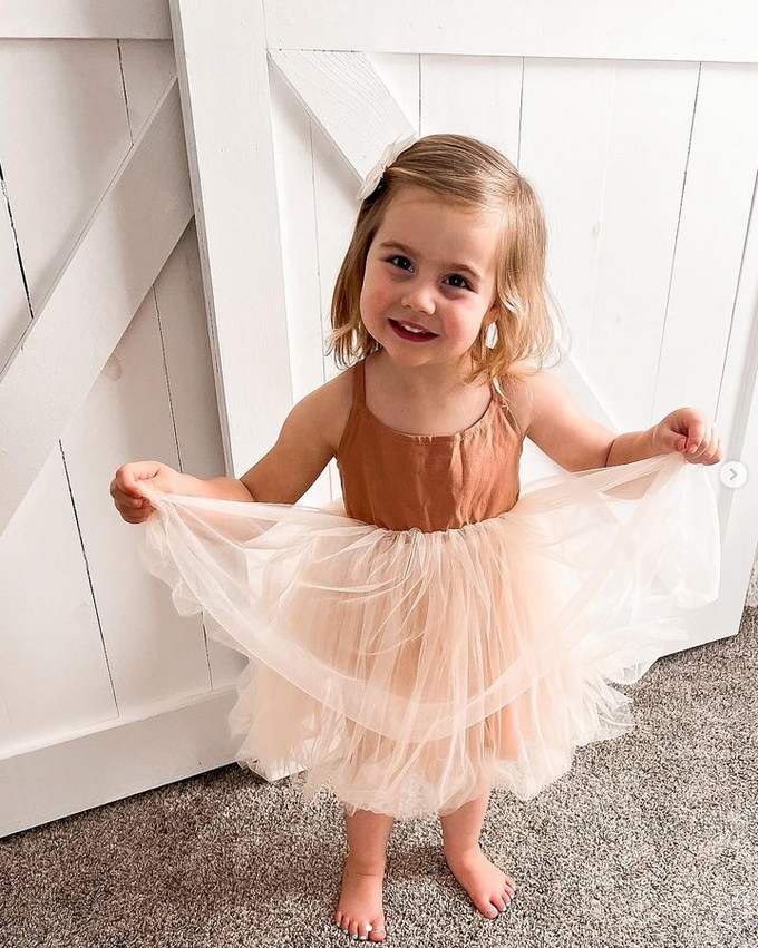 Organic Linen Tulle Dress