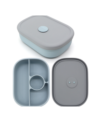 Silicone 4 Divider Lunch Box