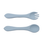Silicone Mealtime Set Dusty Blue