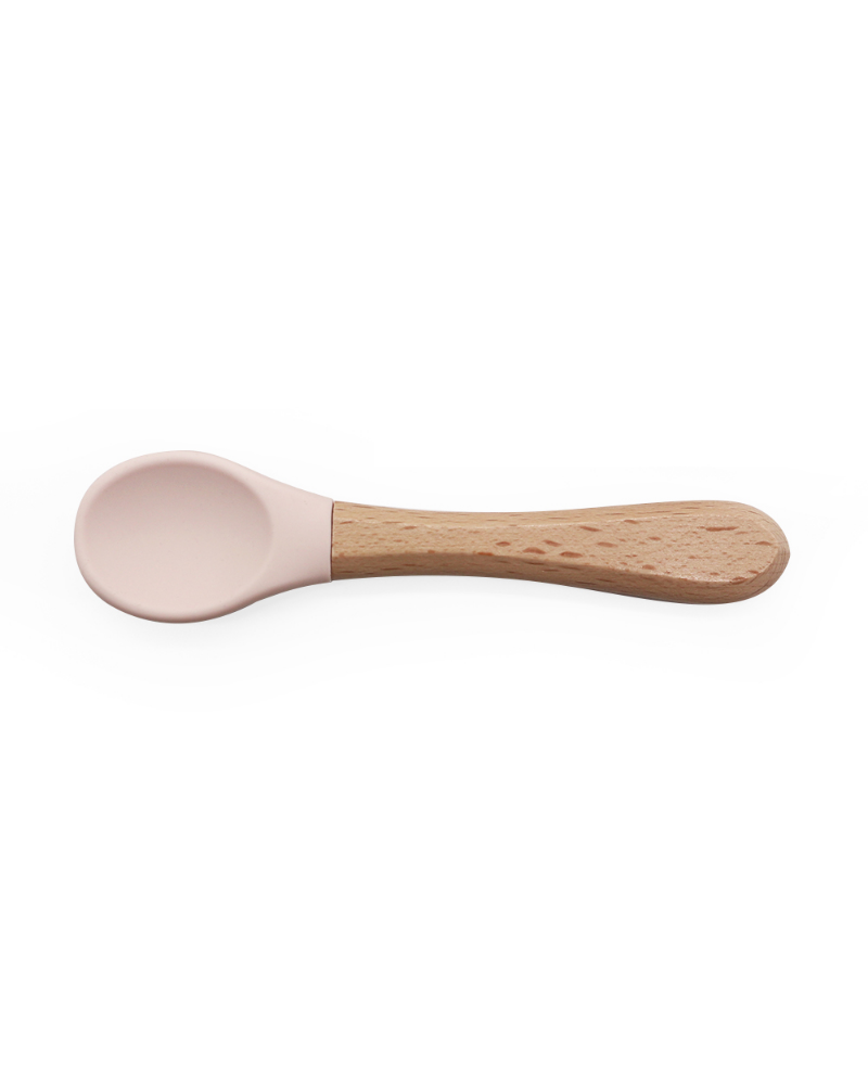 Silicone / Wooden End Spoon and Fork