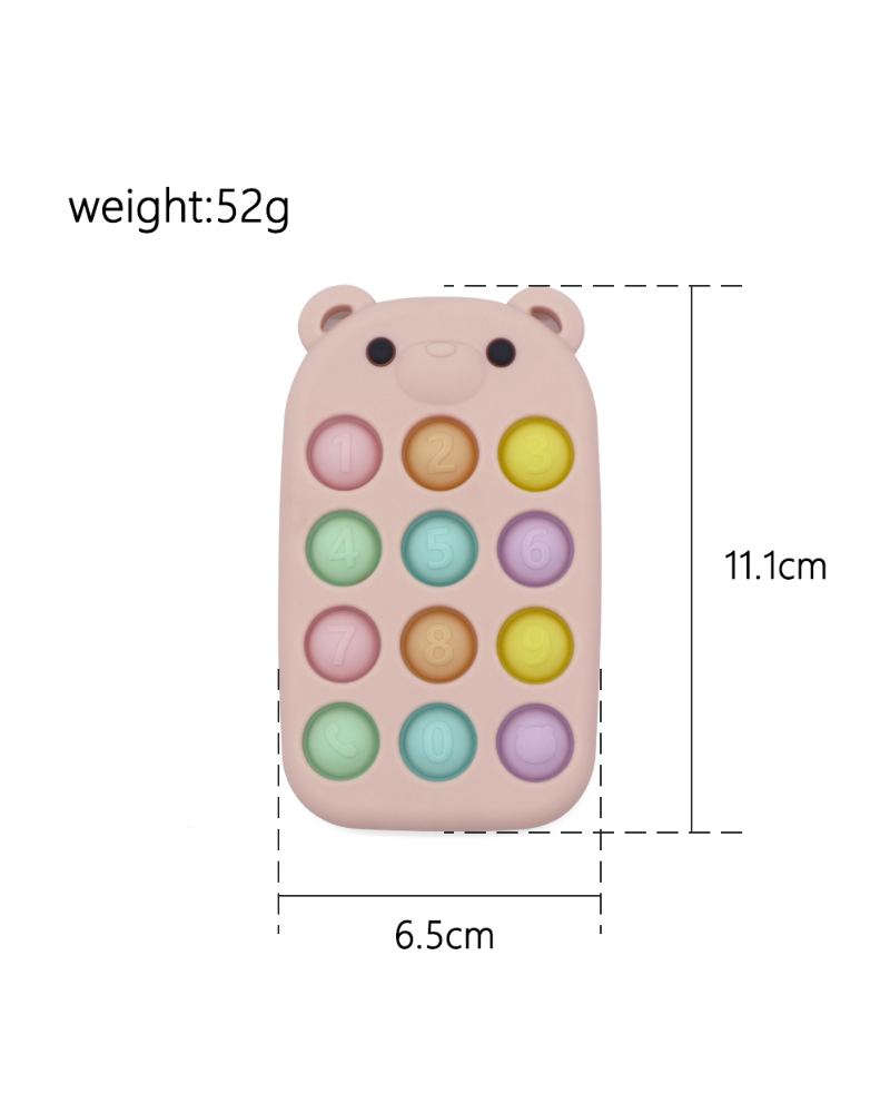 Silicone Bear Push Pop