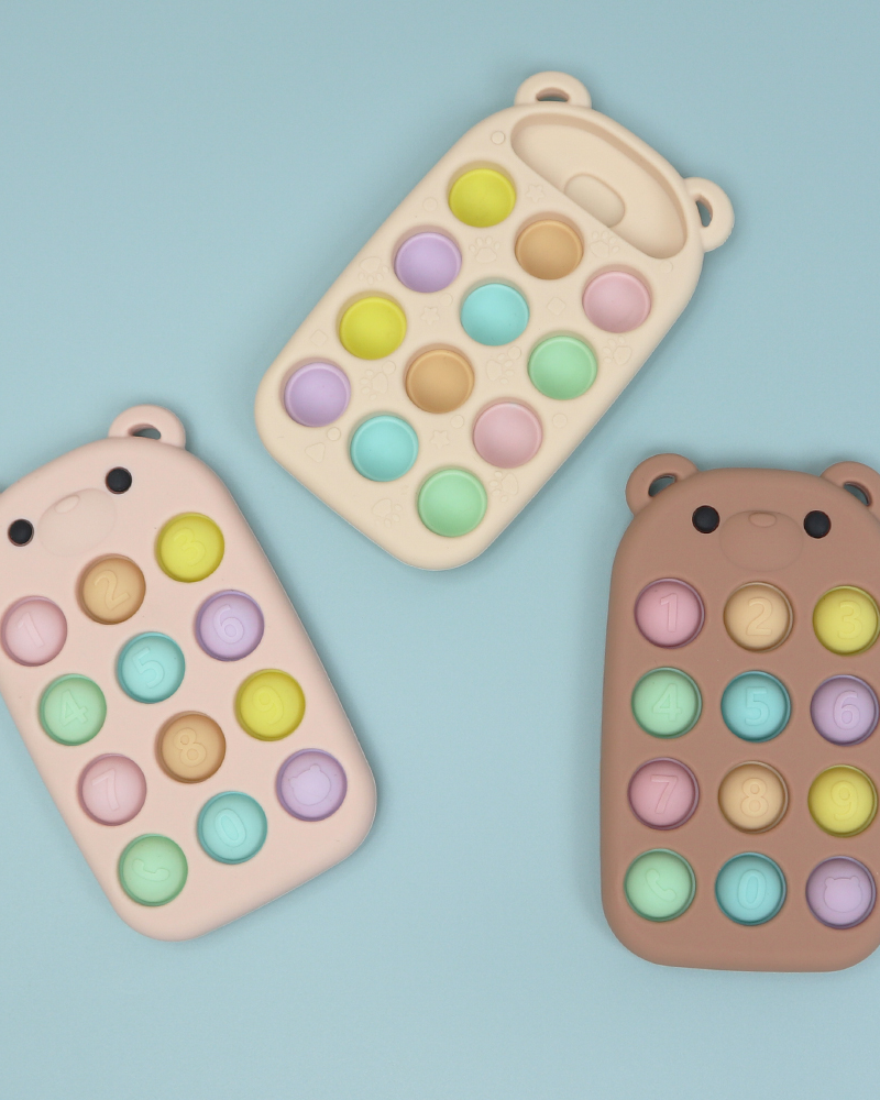 Silicone Bear Push Pop