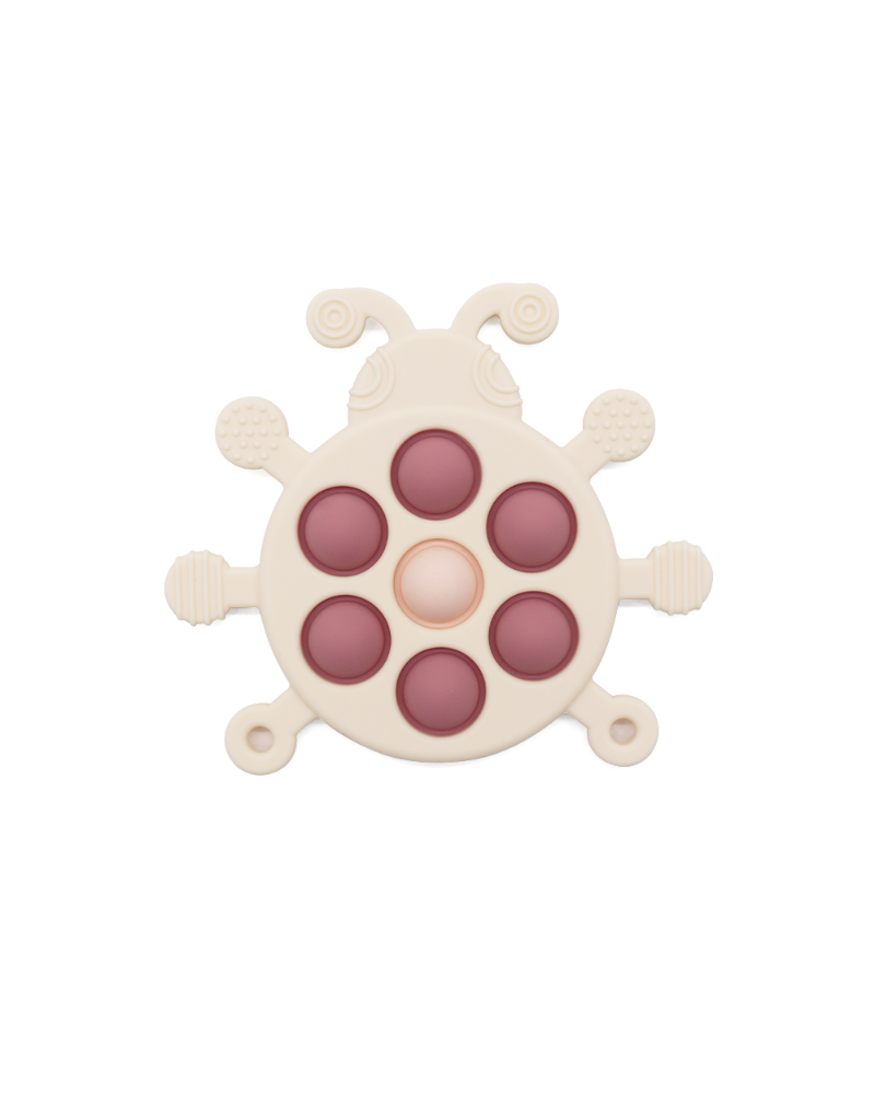 Silicone Lady Bug Push Pop