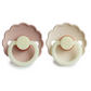 Daisy Night Natural Rubber Pacifier (Blush/Cream)