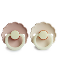 Daisy Night Natural Rubber Pacifier (Blush/Cream)
