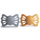 Lucky Symmetrical Silicone Pacifier (Graye/Honey Gold)