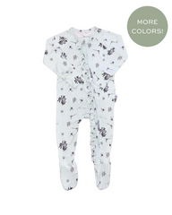 Ruffled Zipper Romper Luxe Bee