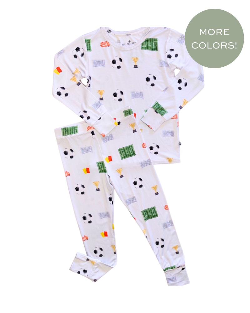 Boys Long Sleeve Pajama Set Soccer