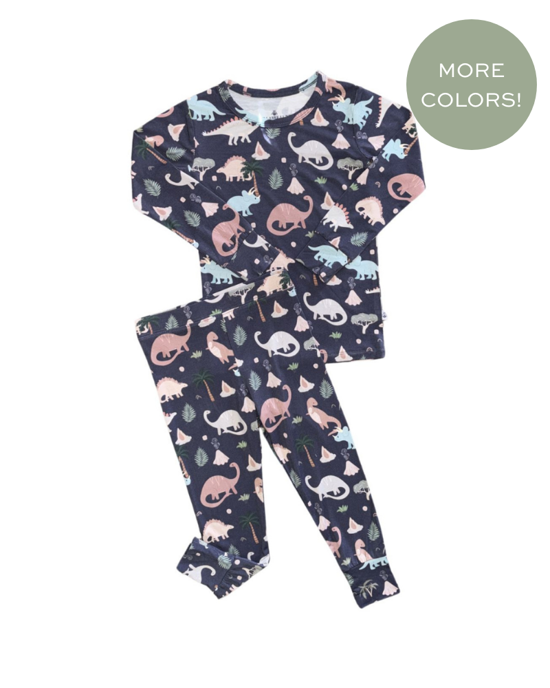 Boys Long Sleeve Pajama Set Dino Dreams