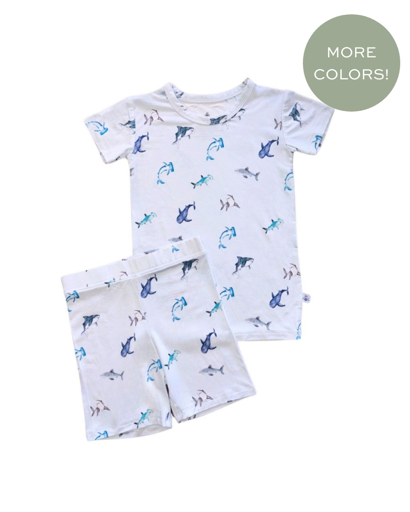 Boys Short Sleeve Pajama Set Sharky Snuggler