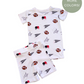Boys Short Sleeve Pajama Set Football