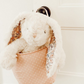 Faith Cream Floral Plush Bunny