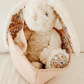Faith Cream Floral Plush Bunny