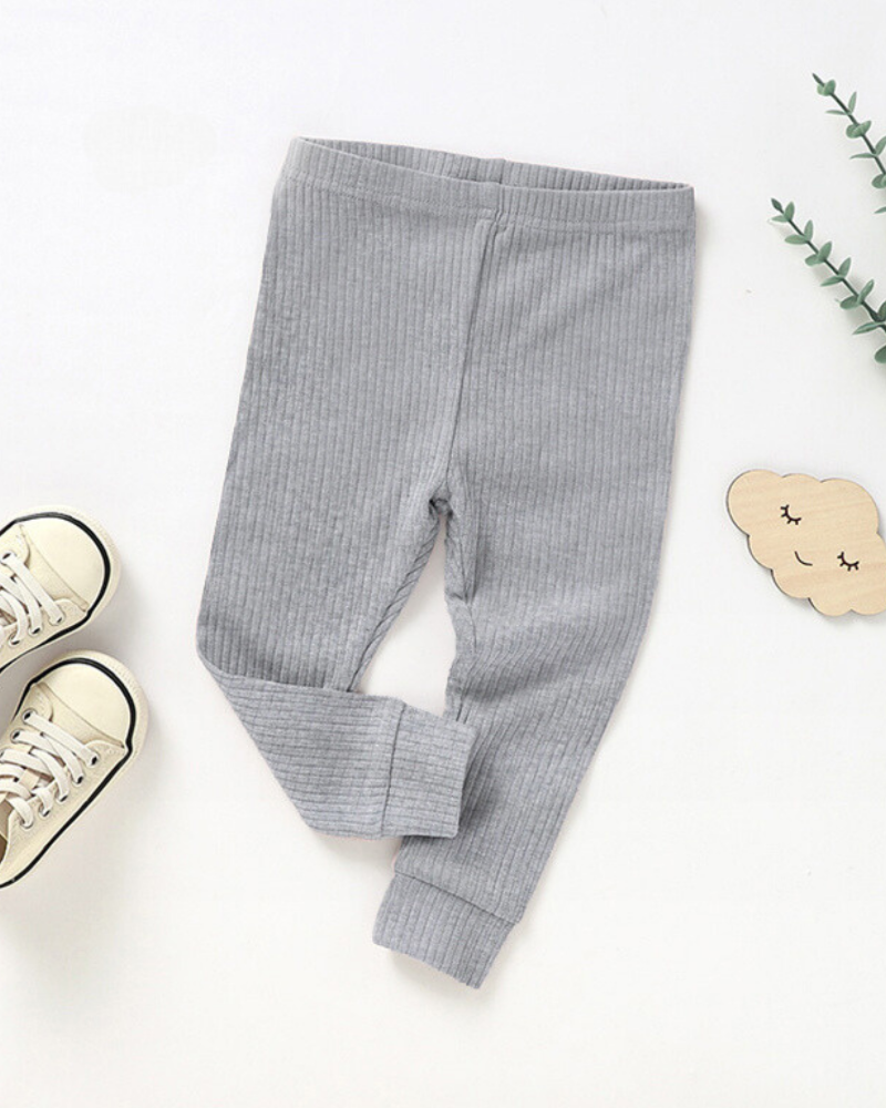 Ribbed Bliss Cotton Collection Set (Heather Grey)