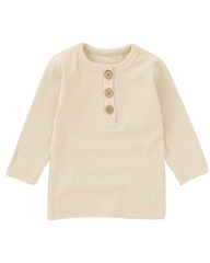Ribbed Bliss Cotton Collection Long Sleeve (Vanilla)