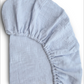Extra Soft Powder Blue Muslin Crib Sheet