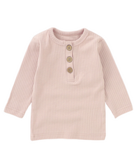 Ribbed Bliss Cotton Collection Long Sleeve (Blush Pink)