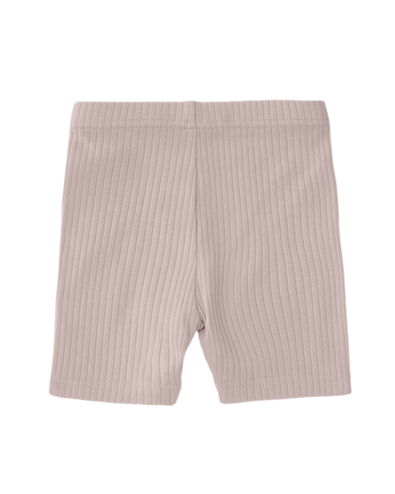 Ribbed Bliss Cotton Collection Biker Shorts (Chestnut)