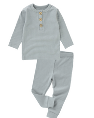 Ribbed Bliss Cotton Collection Set (French Gray)