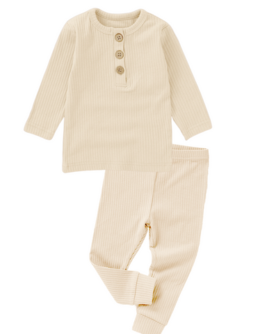 Ribbed Bliss Cotton Collection Set (Vanilla)