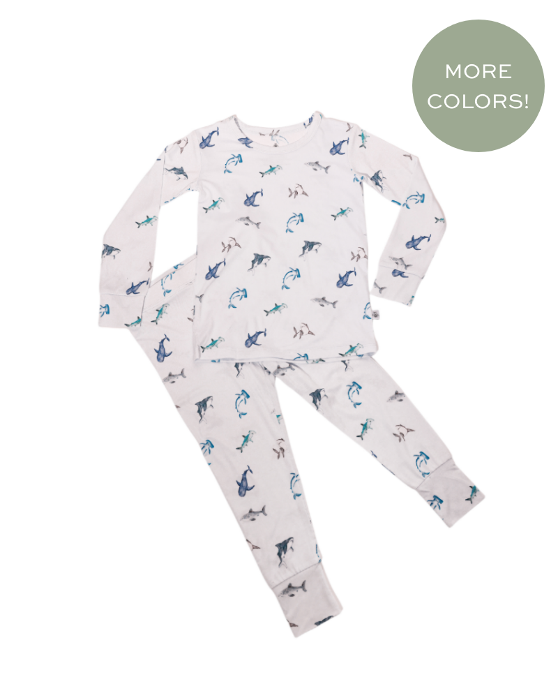 Boys Long Sleeve Pajama Set Sharky Snuggler