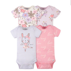 Bunny Ballerina Onesie (4-Pack)