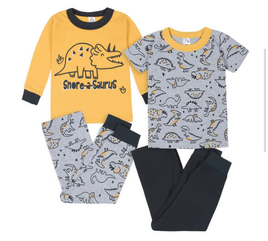 Boys' Dino Snug Fit Cotton Pajamas