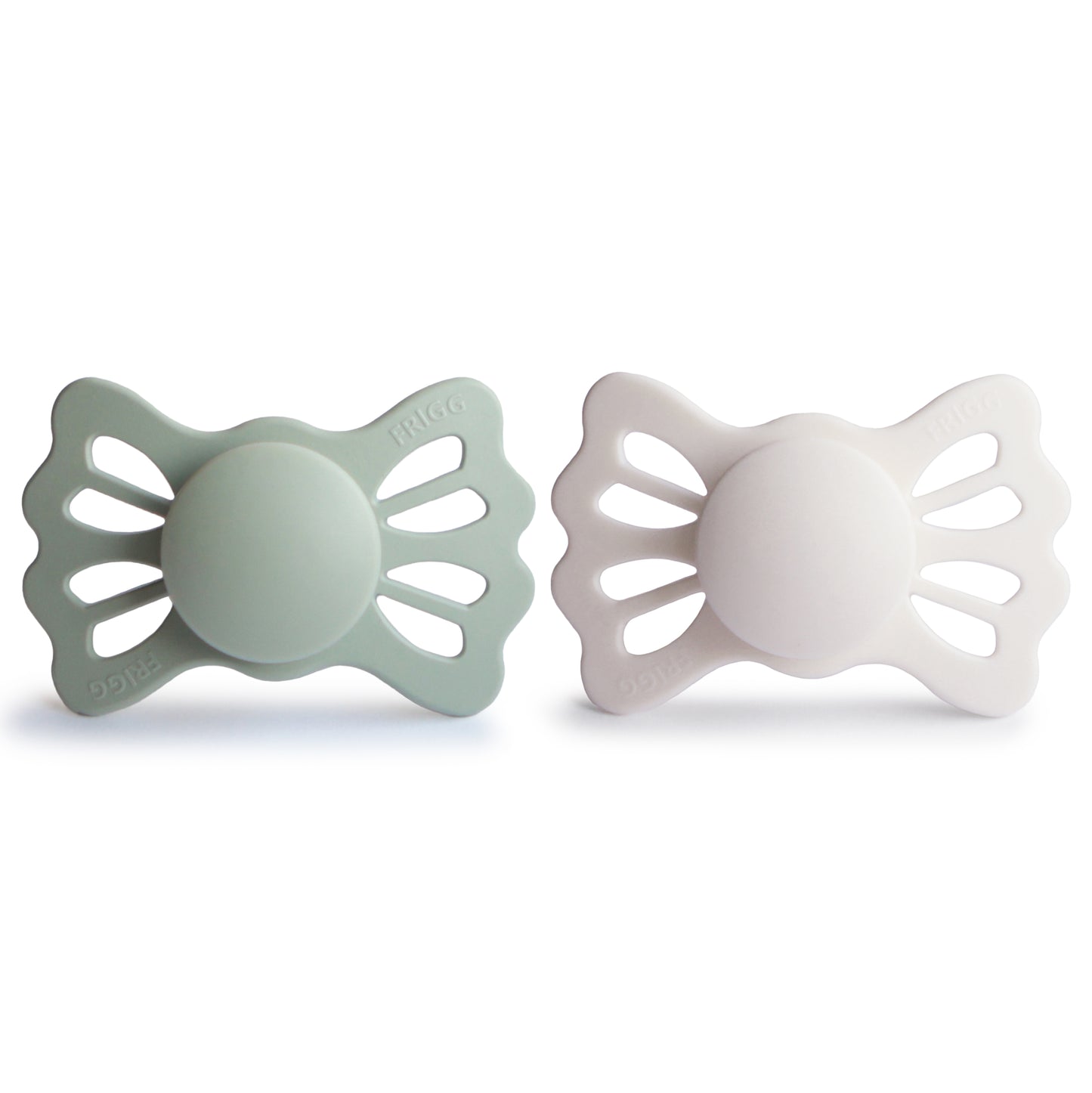 Lucky Symmentrical Silicone Pacifier (Sage/Silver Gray)