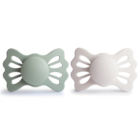 Lucky Symmentrical Silicone Pacifier (Sage/Silver Gray)