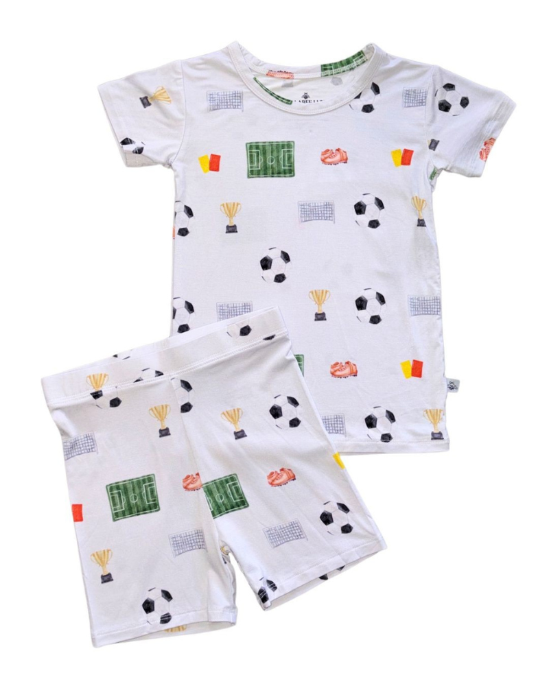 Boys Short Sleeve Pajama Set Soccer