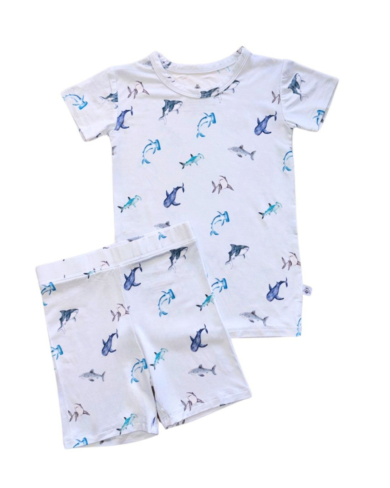 Boys Short Sleeve Pajama Set Sharky Snuggler