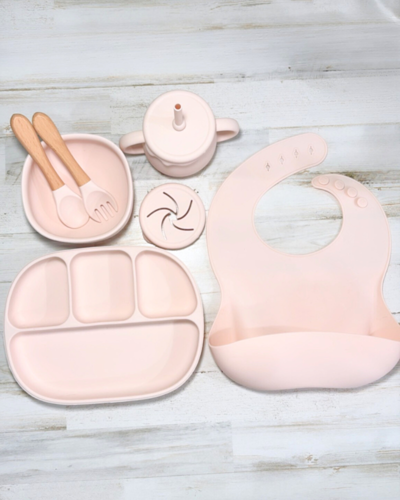 Silicone Mealtime Set Pink
