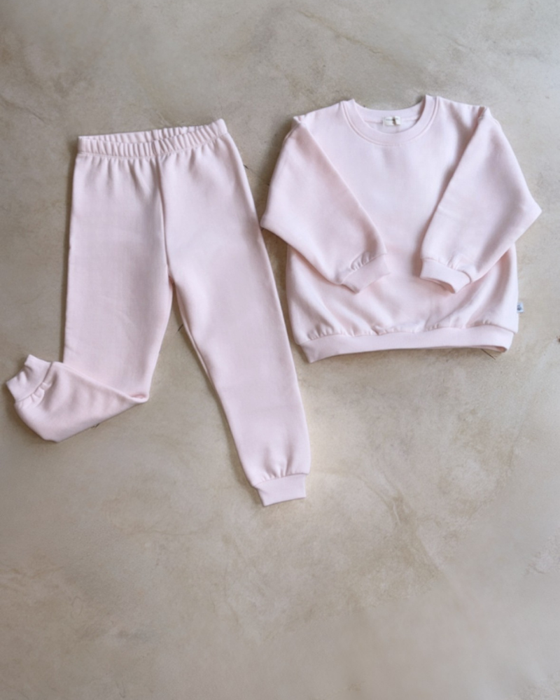 Cloud Sweatset Pastel Pink
