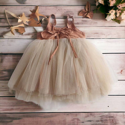Organic Linen Tulle Dress